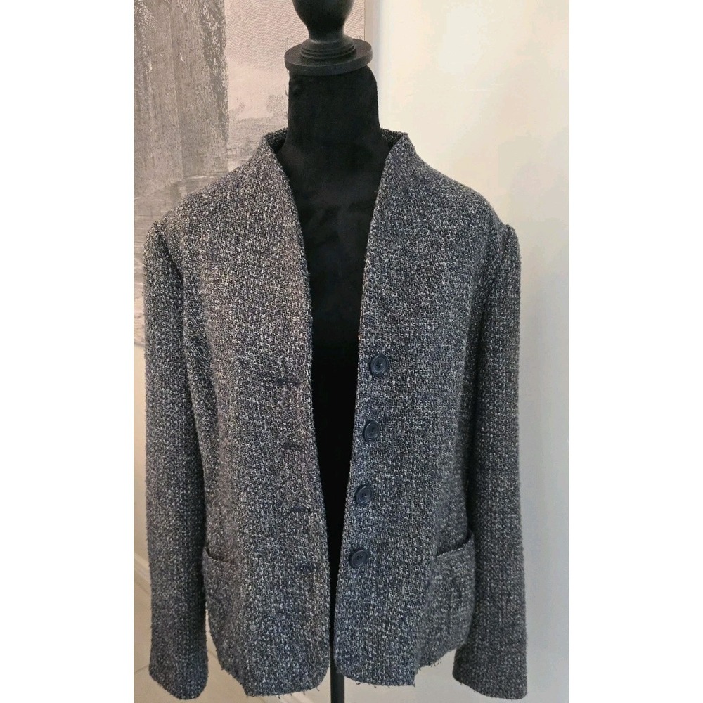 Coldwater‎ Creek Size 18W Jacket Blazer Button Down Lined Multicolor Pockets